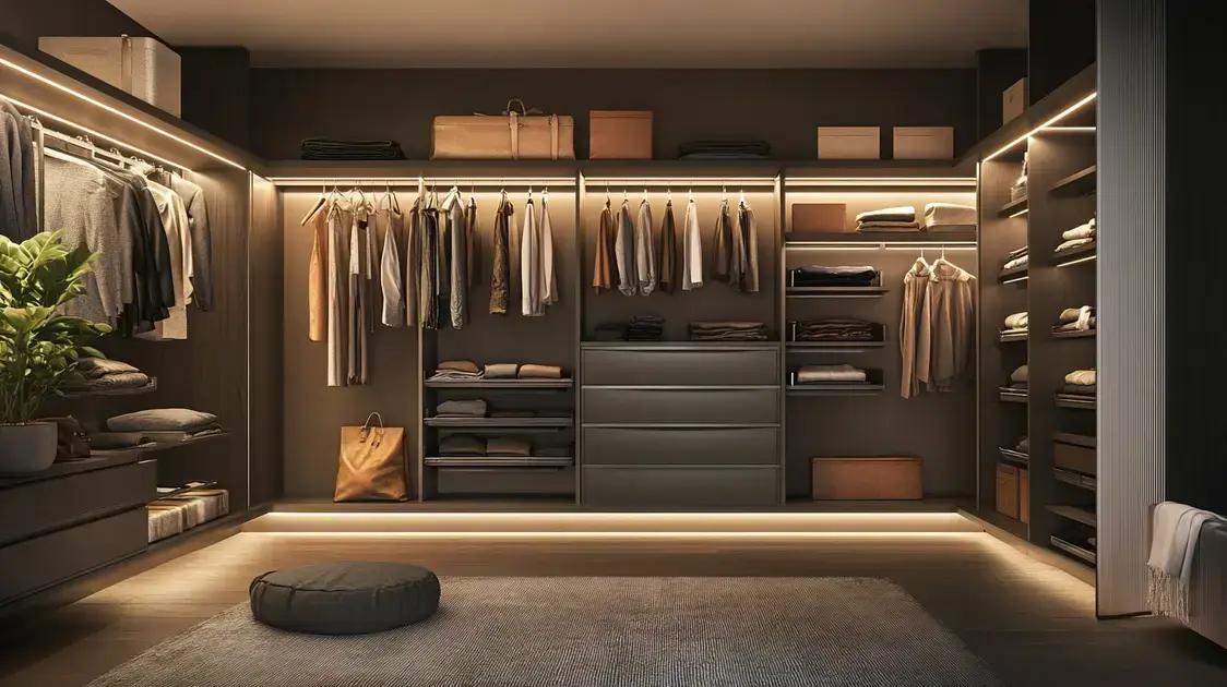 Inspiração: closets abertos e suas prateleiras flutuantes