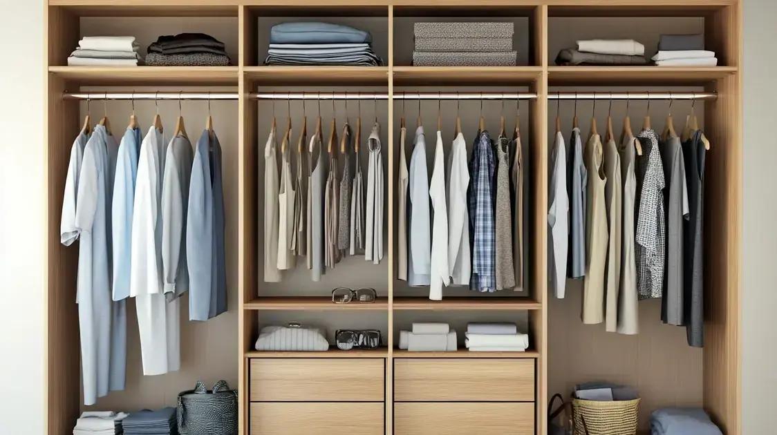 Como utilizar prateleiras e cabides