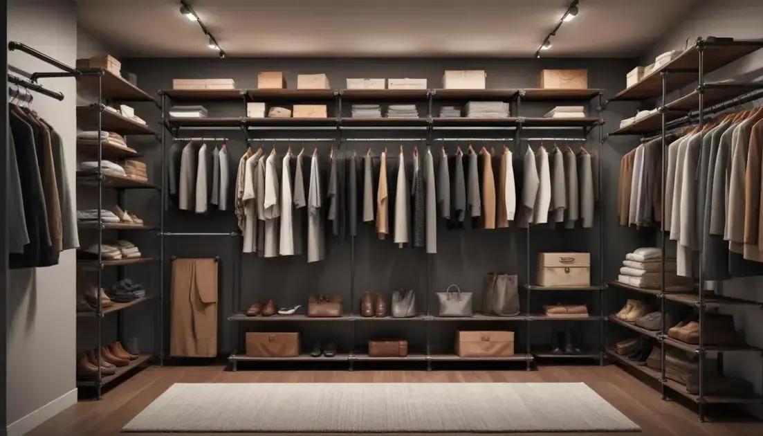 Planejamento e layout do closet