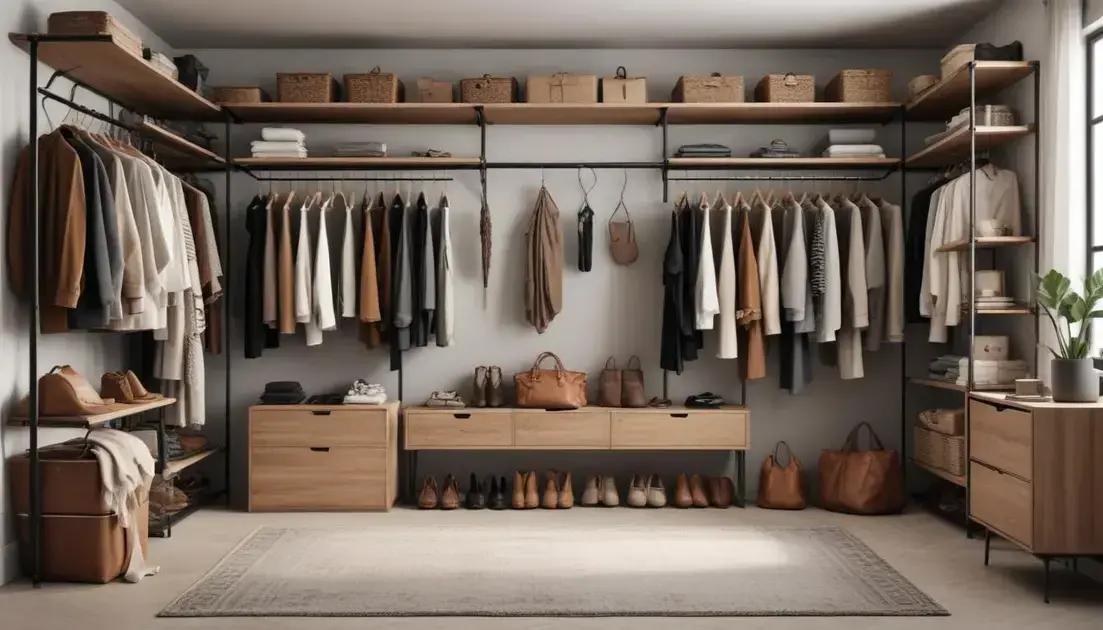 Inspirações e estilos de closet aberto