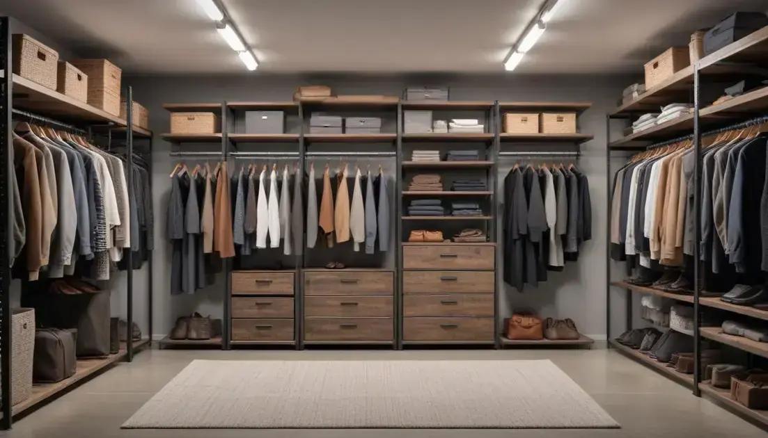 Cuidados e manutenção do closet aberto
