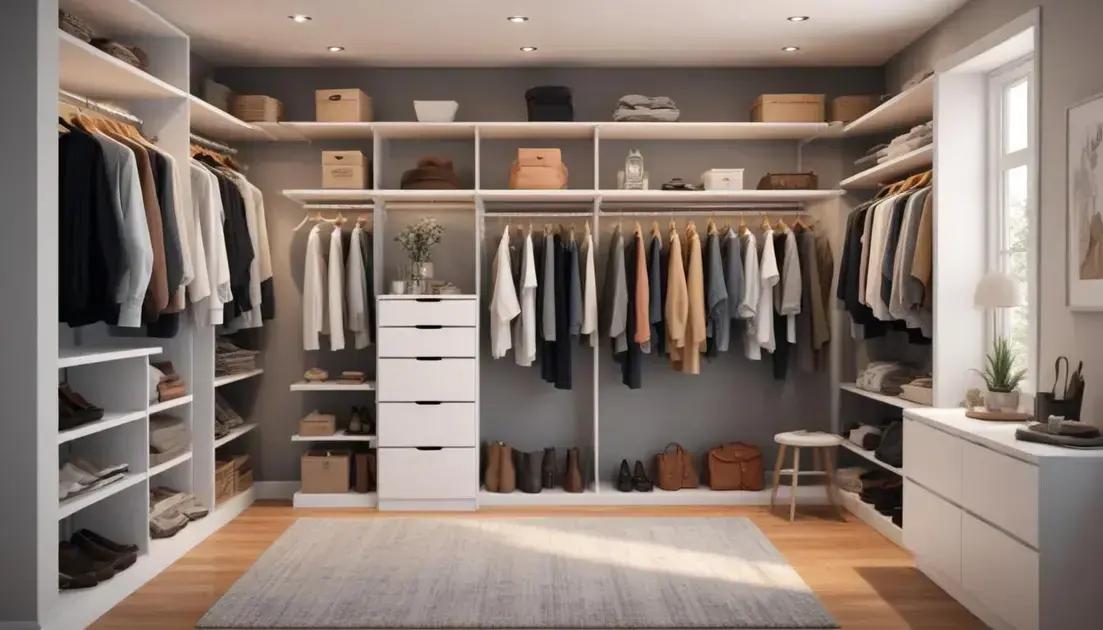 Erros comuns ao decorar um closet aberto