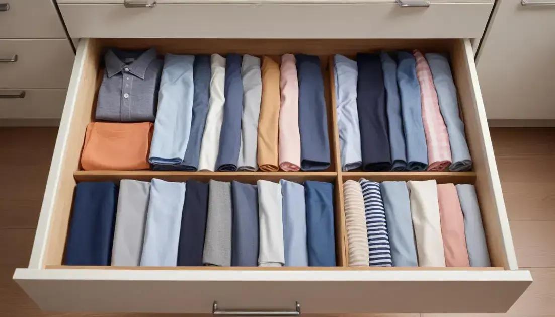 Estratégias de dobras para roupas