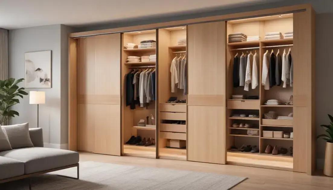 Ideias criativas para integrar o closet ao ambiente