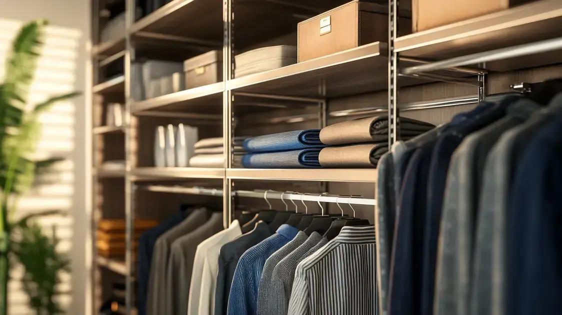 
Estilos de Prateleiras Metálicas que Combinam com Seu Closet
