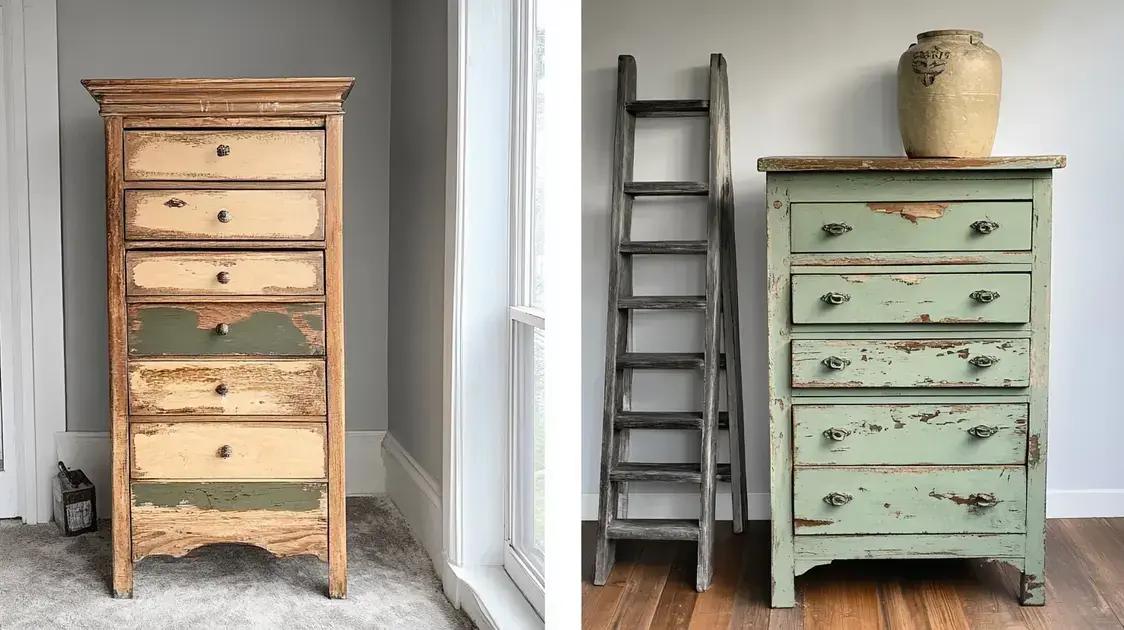 
Inspiração na Prática: Antes e Depois de Móveis Upcycled para Armazenamento