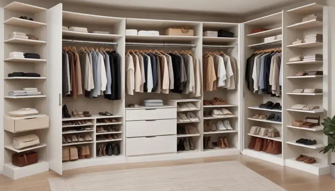 
Alturas Ajustáveis: Tornando o Closet Funcional para Todos