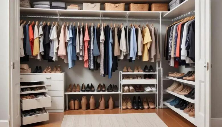 Pequenos Espaços, Grandes Soluções: Closets Industriais Compactos e Funcionais